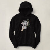 Cute Koala Beer en Baby Realistische Waterverf Hoodie (Design voorkant)