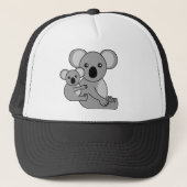 Cute Koala Beer en Baby Trucker Pet (Voorkant)