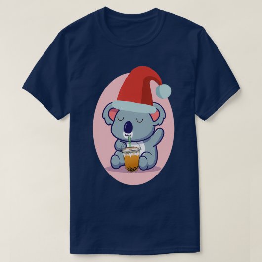 Cute Koala Beer en Bubble Tea 1 T-shirt (Design voorkant)