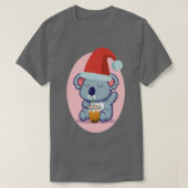 Cute Koala Beer en Bubble Tea 3 T-shirt (Design voorkant)