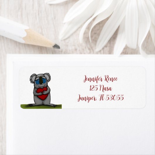 Cute Koala Beer Etiket (Insitu)