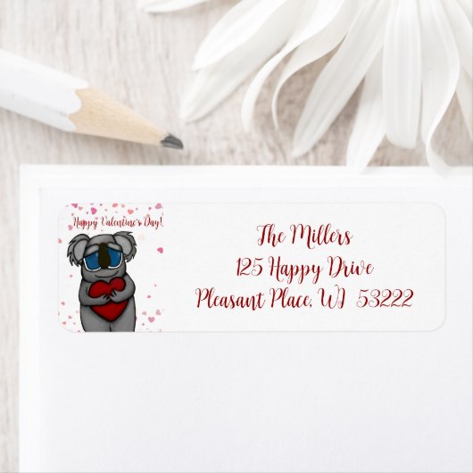 Cute Koala Beer Etiket (Insitu)