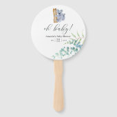 Cute Koala Beer Eucalyptus Leaves Baby shower Handwaaier (Voorkant)