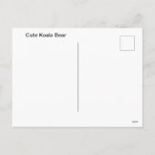 Cute Koala Beer Feestdagenkaart (Achterkant)