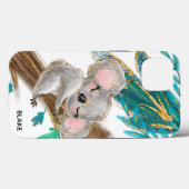 Cute Koala Beer Foliage Name iPhone/iPad case (Achterkant (horizontaal))