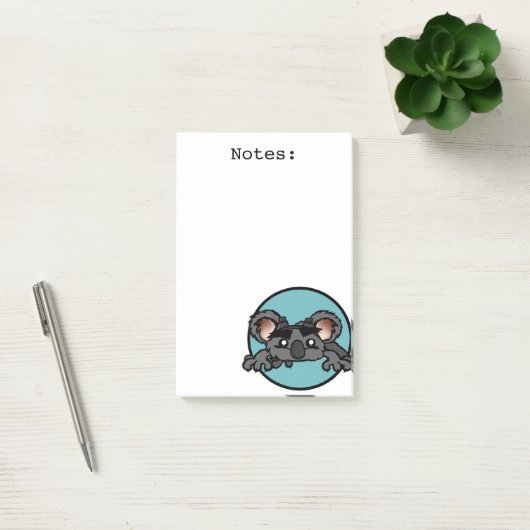 CUTE KOALA BEER GRAPHIC POST-IT NOTEPAD POST-IT® NOTES (Kantoor)