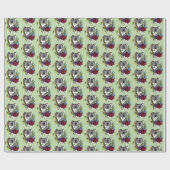 Cute Koala Beer Groene Australische Wilde Bloemen  Cadeaupapier (Vlak)