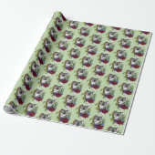 Cute Koala Beer Groene Australische Wilde Bloemen  Cadeaupapier (Uitgerold)