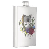 Cute Koala Beer Groene Australische Wilde Bloemen Flacon (Rechts)