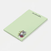 Cute Koala Beer Groene Australische Wilde Bloemen Post-it® Notes (Schuin)