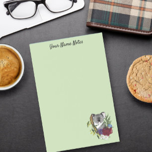 Cute Koala Beer Groene Australische Wilde Bloemen  Post-it® Notes
