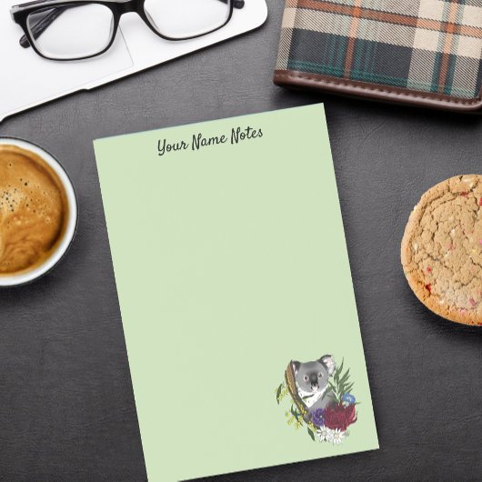 Cute Koala Beer Groene Australische Wilde Bloemen Post-it® Notes