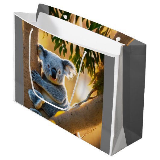Cute Koala Beer Groot Cadeauzakje (Voorkant Gekanteld)