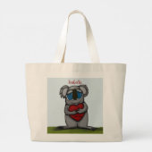 Cute Koala Beer Grote Tote Bag (Achterkant)