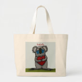 Cute Koala Beer Grote Tote Bag (Voorkant)