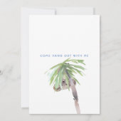 Cute Koala Beer Hang uit met Blauw Kaart (Achterkant)