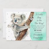 Cute Koala Beer Het is een Baby shower van een jon Kaart (Voorkant)