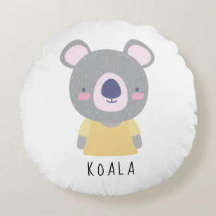 Cute Koala Beer Illustratie -  Rond Kussen