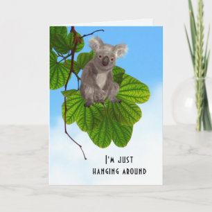 Cute Koala Beer in de boom, speciaal vermist Kaart