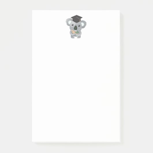 Cute Koala Beer in Graduation Cap Post-it® Notes (Voorkant)