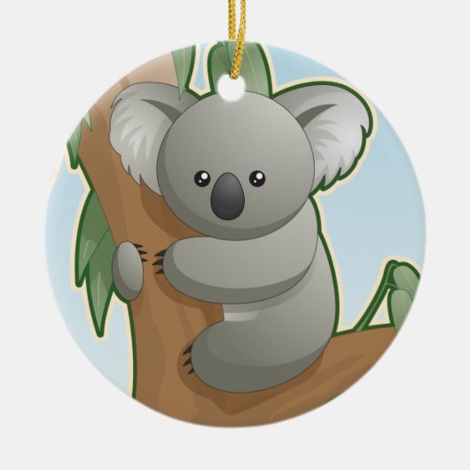 Cute Koala Beer Keramisch Ornament (Voorkant)