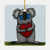 Cute Koala Beer Keramisch Ornament (Achterkant)