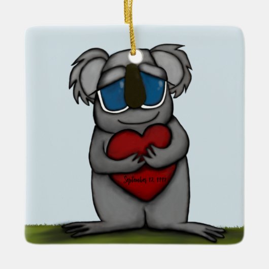Cute Koala Beer Keramisch Ornament (Voorkant)