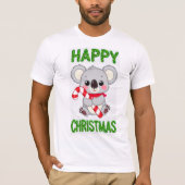 Cute Koala Beer Kerst T-Shirt (Voorkant)