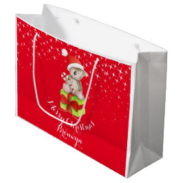 Cute koala beer kunst genaamd kerstcadeau groot cadeauzakje