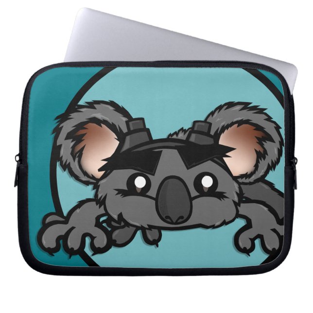 CUTE KOALA BEER LAPTOP SLEEP SLEEVE (Voorkant)