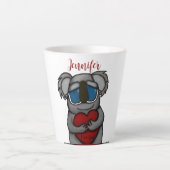 Cute Koala Beer Latte Mok (Voorkant)