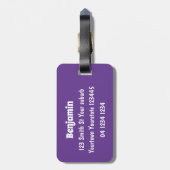 Cute koala beer met bladeren cartoon illustratie bagagelabel (Achterkant verticaal)