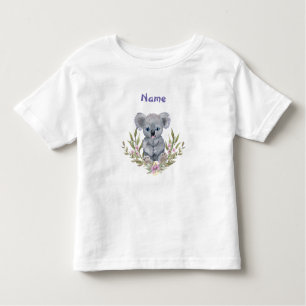 Cute Koala Beer met bloemen Kinder Shirts