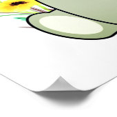 Cute Koala Beer met bloemen Poster (Hoek)