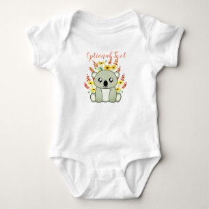Cute Koala Beer met bloemen Romper