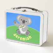 Cute koala beer met illustratie bladeren cartoon (Voorkant)