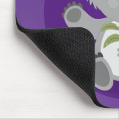 Cute koala beer met illustratie bladeren cartoon muismat (Hoek)