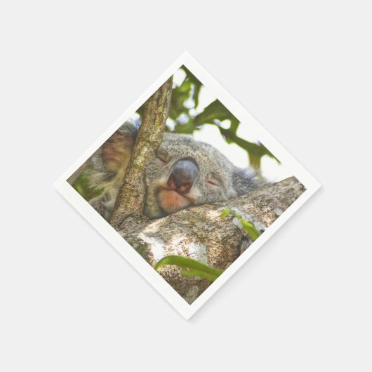 Cute Koala Beer Napkins Servetten (Hoek)