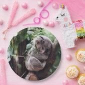 Cute Koala Beer ontspannend in een boom Papieren Bordje (Feest)