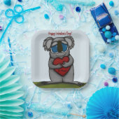 Cute Koala Beer Papieren Bordje (Feest)