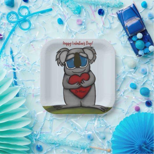 Cute Koala Beer Papieren Bordje (Feest)