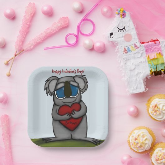 Cute Koala Beer Papieren Bordje (Feest)