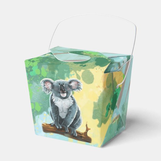 Cute Koala Beer Party Center Bedankdoosjes (Voorkant Zijde)