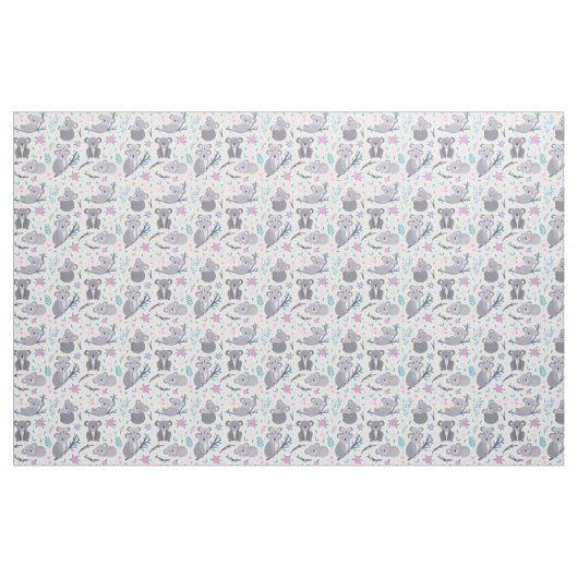 Cute Koala Beer Pattern Stof (Yard (91,4 cm))