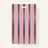 Cute Koala Beer Pink and Grey Hall Pass Badge (Achterkant)