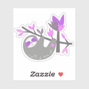Cute Koala Beer Pink Grey Bamboo Laptop Sticker