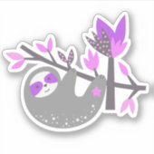 Cute Koala Beer Pink Grey Bamboo Laptop Sticker (Voorkant)