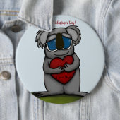Cute Koala Beer Ronde Button 6,0 Cm (In situ)