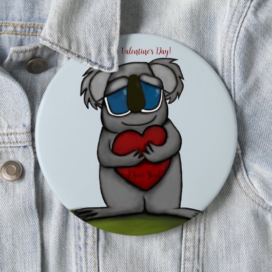 Cute Koala Beer Ronde Button 6,0 Cm (In situ)