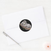 Cute Koala Beer Ronde Sticker (Envelop)